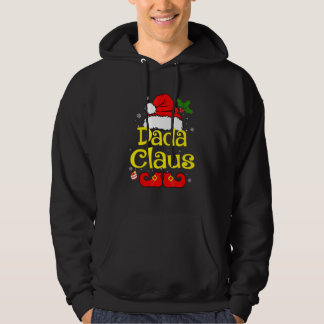 Dada Claus Christmas Pajama Family Matching Xmas Hoodie