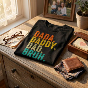 DADA DADDY DAD BRUH Fathers Day Vintage T-Shirt