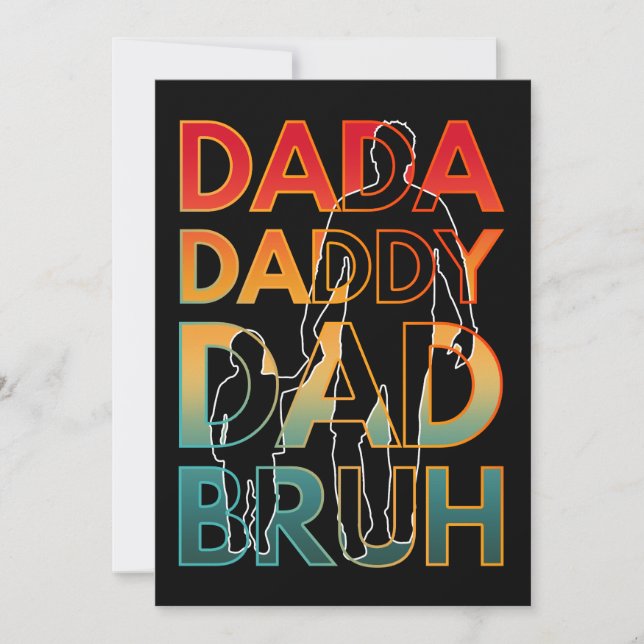 DADA DADDY DAD BRUH INVITATION (Front)
