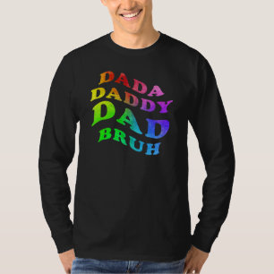 Dada Daddy Dad Bruh Mens Father Day Palm Tree T-Shirt