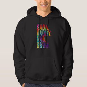 Dada Daddy Dad Bruh Tie Dye Happy Father's Day 202 Hoodie