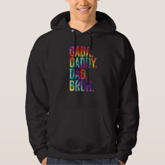 Dada Daddy Dad Bruh Tie Dye Happy Father's Day 202 Hoodie