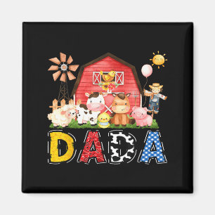 Dada Farm Cow Birthday Matching Illustration Magnet