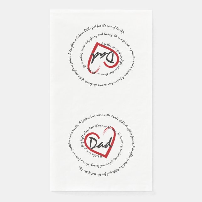 Dada - Fathers Day Napkin (Front)