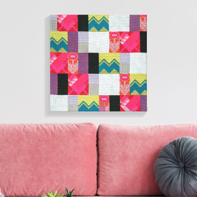 Dada Flowers Garden | Sophie Taeuber-Arp | Canvas Print (Insitu(LivingRoom))