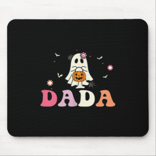 Dada Ghost Boo One Spooky Dad First Halloween Birt Mouse Pad