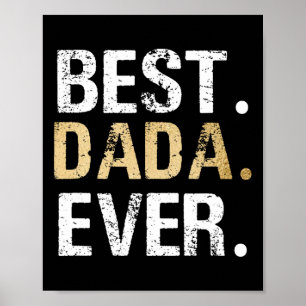Dada Gift From Granddaughter Grandson Best Dada  Poster