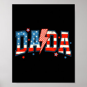 Dada Mini 4th Of July American Family Matching Tee Poster