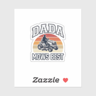 Dada Mows Best Vintage Lawn Mower Shirt Design_1