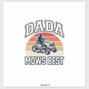 Dada Mows Best Vintage Lawn Mower Shirt Design_1