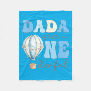 Dada Of Little Mr Onederful 1st Birthday Boy Air Fleece Blanket
