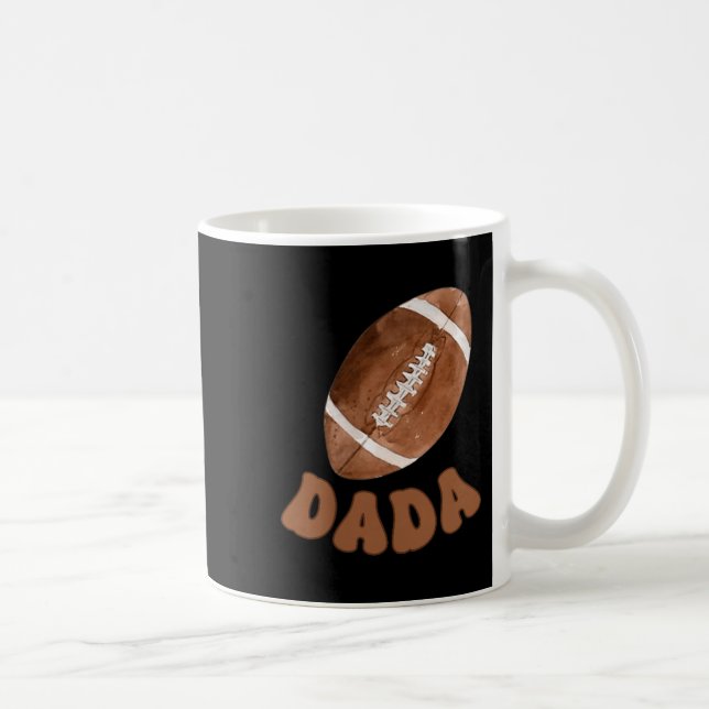 Dada Of The 1 Year Old Football First Birthday Boy Coffee Mug (Right)