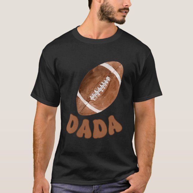 Dada Of The 1 Year Old Football First Birthday Boy T-Shirt (Front)