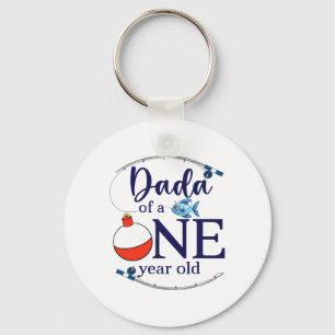 Dada Of The Big One Fishing Boy First Birthday Ofi Key Ring