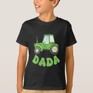 Dada Of The Birthday Boy Tractor Farm Trucks Famil T-Shirt