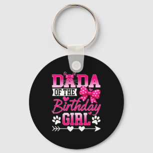Dada Of The Birthday Girl Cat Kitty Family Matchin Key Ring