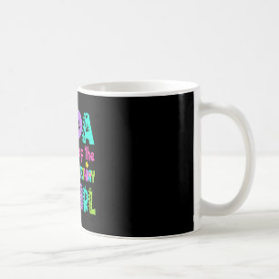 Dada of the birthday girl saurus rex dinosaur coffee mug