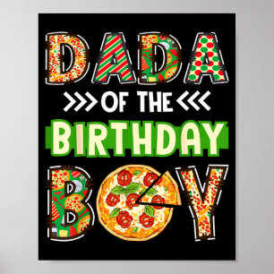 Dada of the boy birthday boy pizza lover party poster