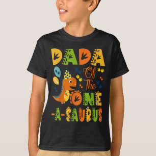 Dada Of The One-a-saurus 1st Birthday Dinosaur Par T-Shirt