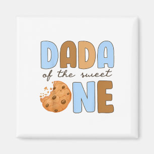 Dada Of The Sweet One Cookies And Milk 1st Birthda Magnet