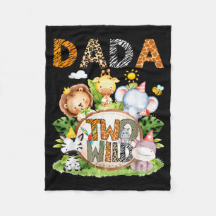 Dada Of The Two Wild Safari Jungle 2nd Birthday Bo Fleece Blanket