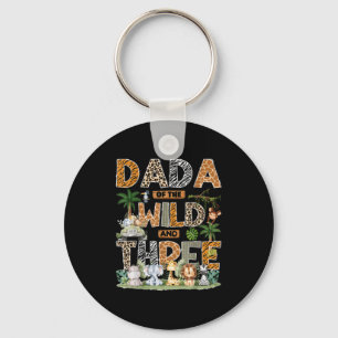 Dada Of The Wild &amp; Three Zoo 3rd Birthday Safa Key Ring