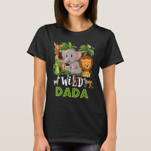 Dada Of The Wild Zoo Birthday Safari Jungle Animal T-Shirt