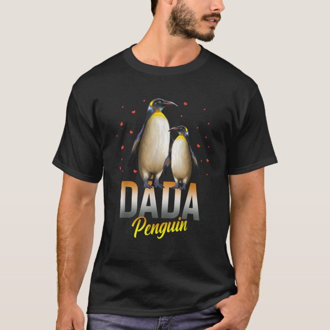 Dada Penguin Gift Matching Penguin Bird Family Tri T-Shirt (Front)