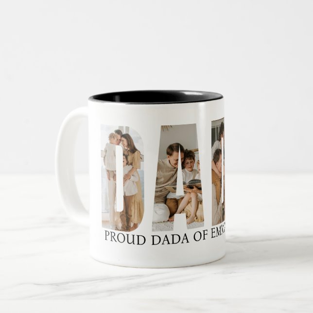 Dada Photo Collage Mug for Father's day (Front Left)