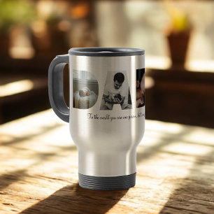 Dada Photo Collage Travel Mug for Father's day