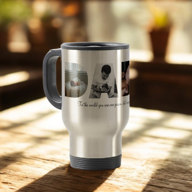 Dada Photo Collage Travel Mug for Father's day (Creator Uploaded)