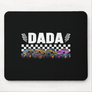 Dada Retro Monster Truck Family Crew Birthday Matc Mouse Pad