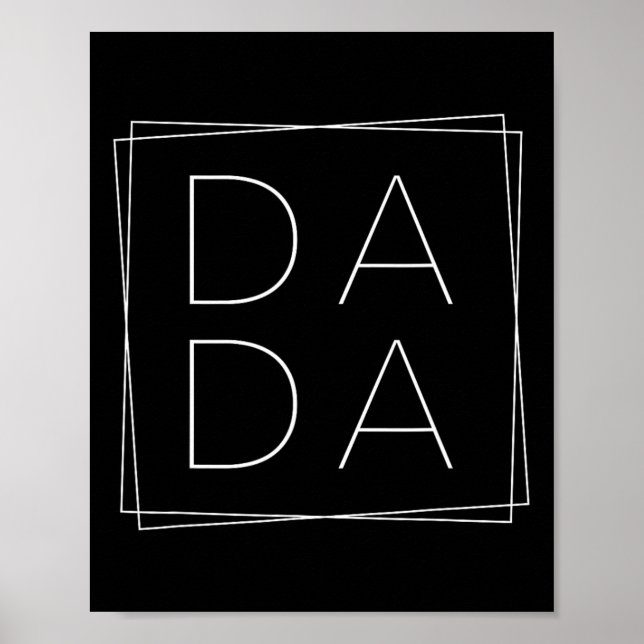 Dada Square For Dads Fathers Day  Poster (Front)