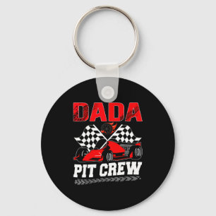 Dada T Crew Racing Family Race Car Birthday Boy Key Ring