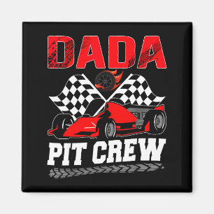 Dada T Crew Racing Family Race Car Birthday Boy  Magnet