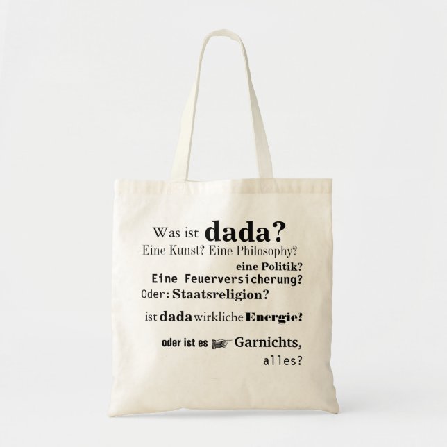 Dada Tote Bag (Front)