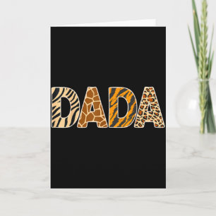 Dada Wild Animal Print Zebra Giraffe Tiger Leopard Card