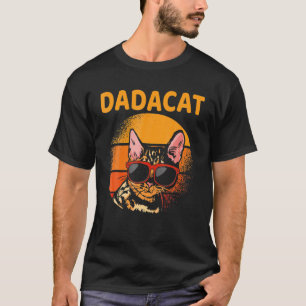 Dadacat Vintage Cat Dad Retro Father's Day Men Dis T-Shirt