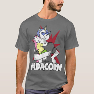 Dadacorn Dad Daddy Unicorn T-Shirt