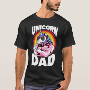 Dadacorn Muscle Unicorn Dad Baby Daughter Fathers T-Shirt