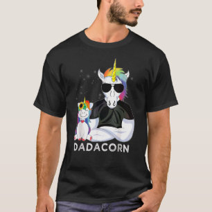 Dadacorn Muscle Unicorn Dad Baby Daughter Fathers T-Shirt
