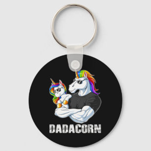 Dadacorn - Unicorn Dad And Baby Family Matching Ch Key Ring