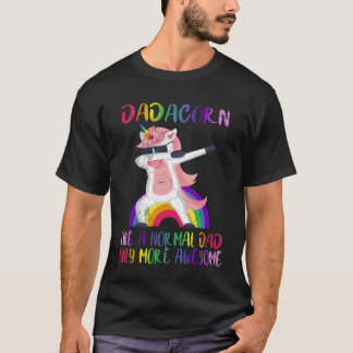 Dadacorn Unicorn Dad And Baby Fathers day Gift T-Shirt