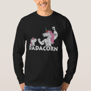 Dadacorn Unicorn Dad Daughter Fathers Day Matching T-Shirt