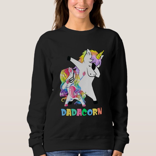 Dadacorn Unicorn Daddy Boys Girls Toddle Sweatshirt (Front)