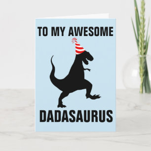DADASAURUS DINOSAUR BIRTHDAY CARD