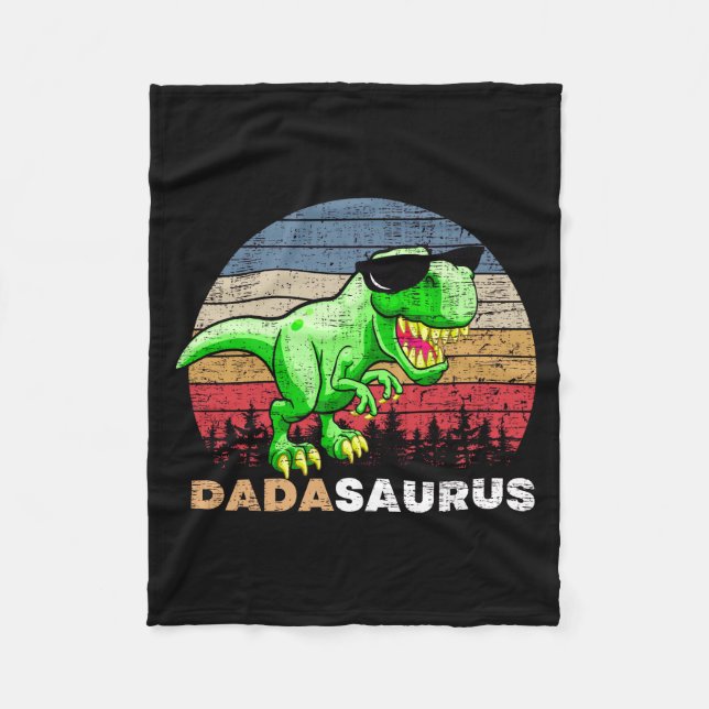 Dadasaurus Fleece Blanket (Front)
