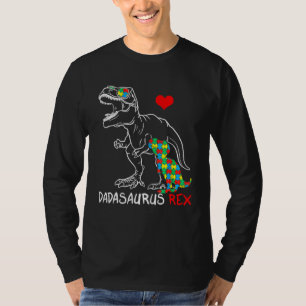 Dadasaurus Rex Autism Awareness Jigsaw Puzzle Prou T-Shirt