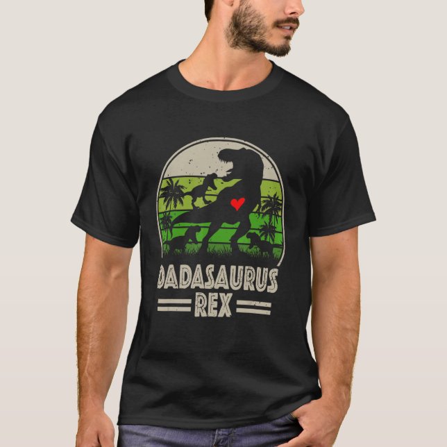 Dadasaurus Rex Dinosaur Dada Saurus Family for thr T-Shirt (Front)
