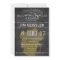Dadchelor Party Invite in Chalkboard Typography